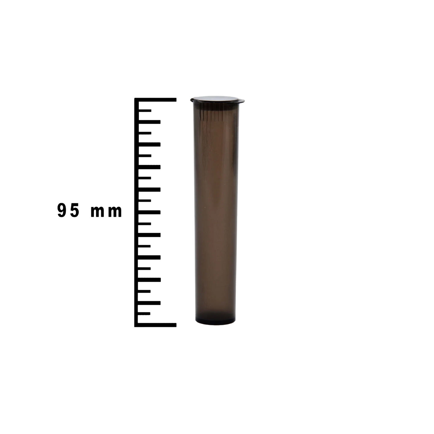 Plastic Tubes Black Child Resistent 95mm Per 100 Pcs