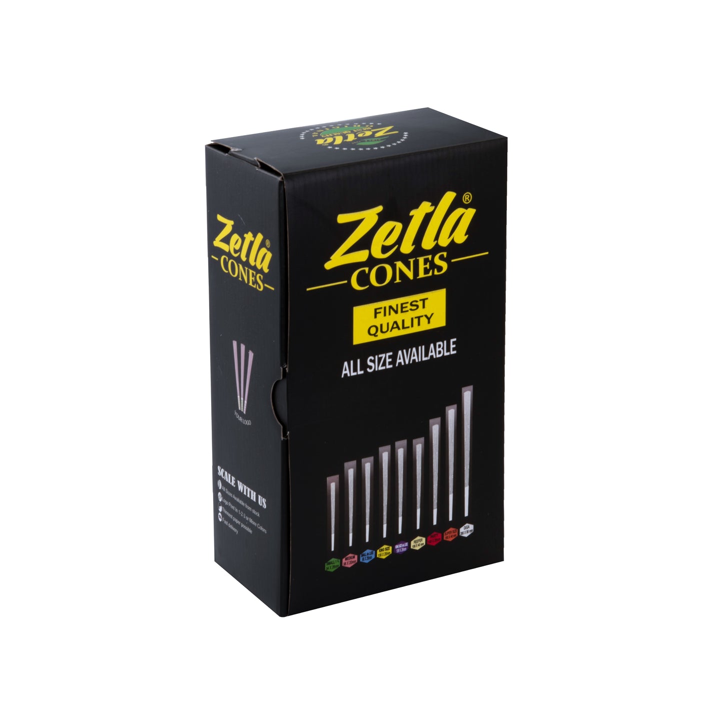 Pre Rolled Cones Zetla King Size De Luxe White (250 Pcs)