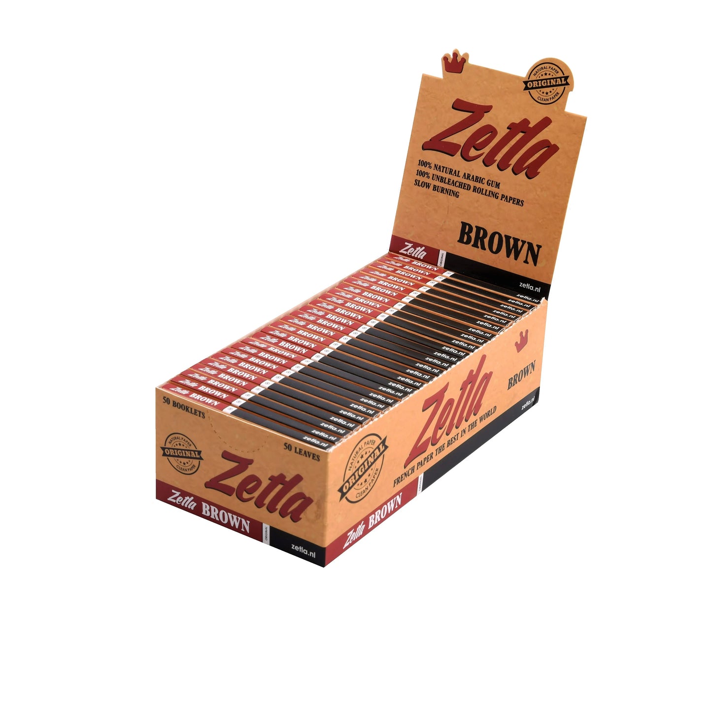 Papier à Rouler Zetla Marron Petit 50/50 (50 Paquets)
