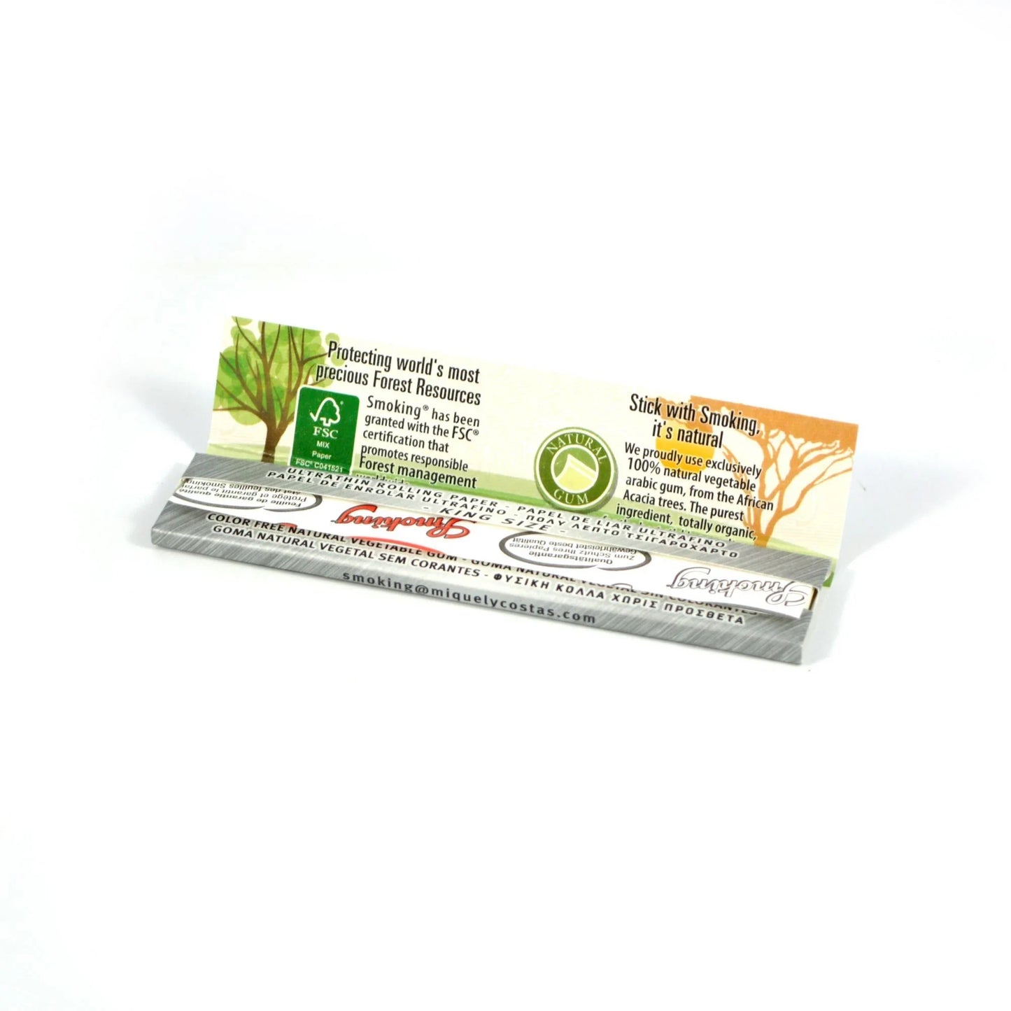 Rolling Papers Smoking Silver King Size Extra Slim Art.nr. 0006 (50 Packs) - Zetla