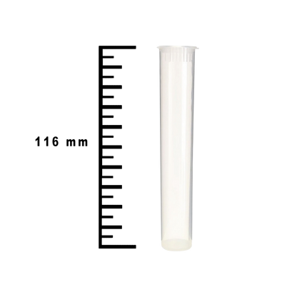 Plastic Tubes Clear Child Resistent 116mm Per 100 Pcs