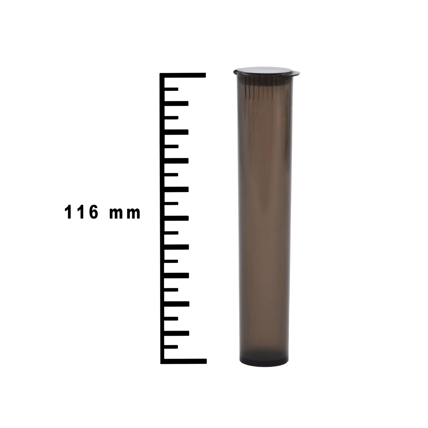 Plastic Tubes Black Child Resistent 116mm Per 100 pcs