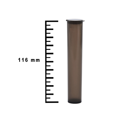 Plastic Tubes Black Child Resistent 116mm Per 100 pcs