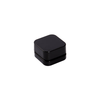5 ML Black Square Glass Jar Child Resistant Black Lid Per 50 Pcs