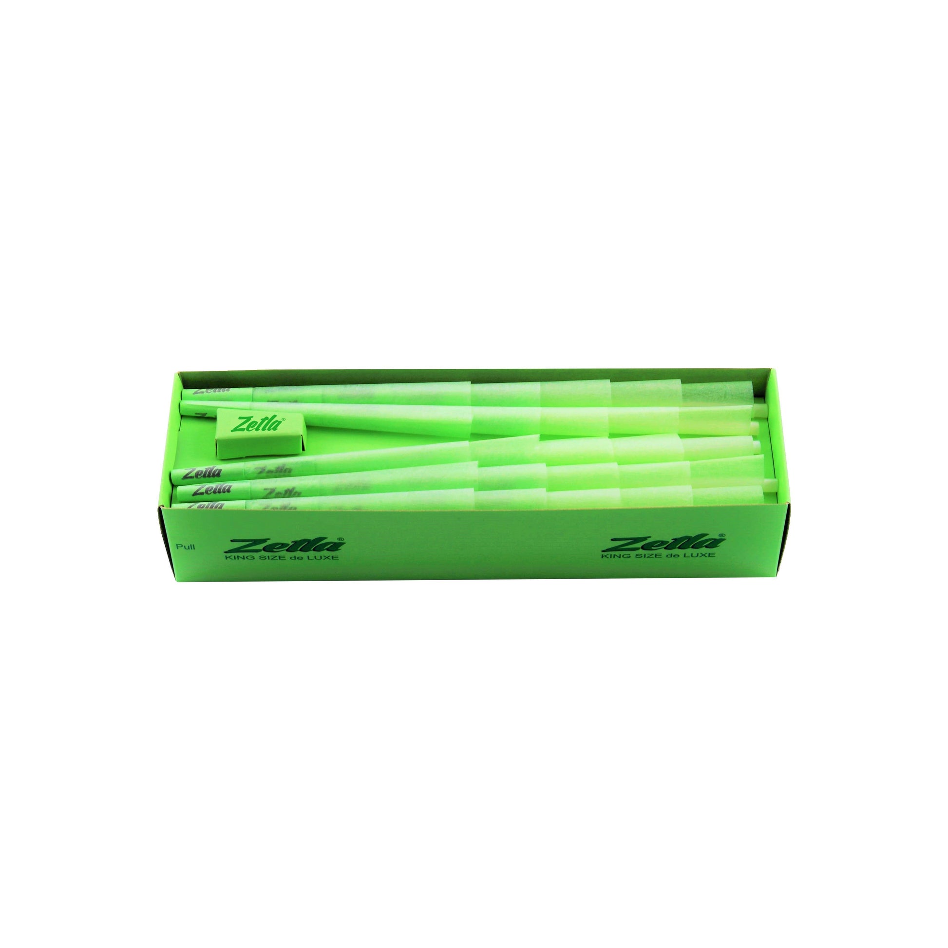 Pre-Rolled Zetla Cones Green King Size De Luxe (100 Pcs) - Zetla