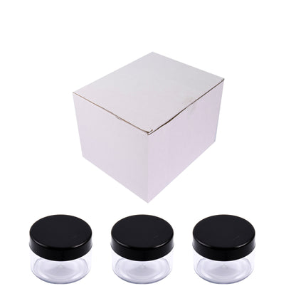 Plastic Boxes Round ( E5 ) + Lid ( 100pcs )