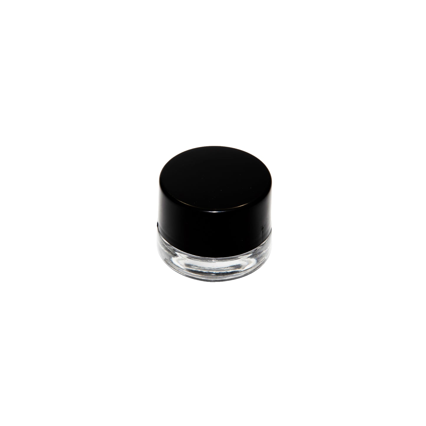 5 ML Round Glass Jar Child Resistant Black Lid Per 50 Pcs