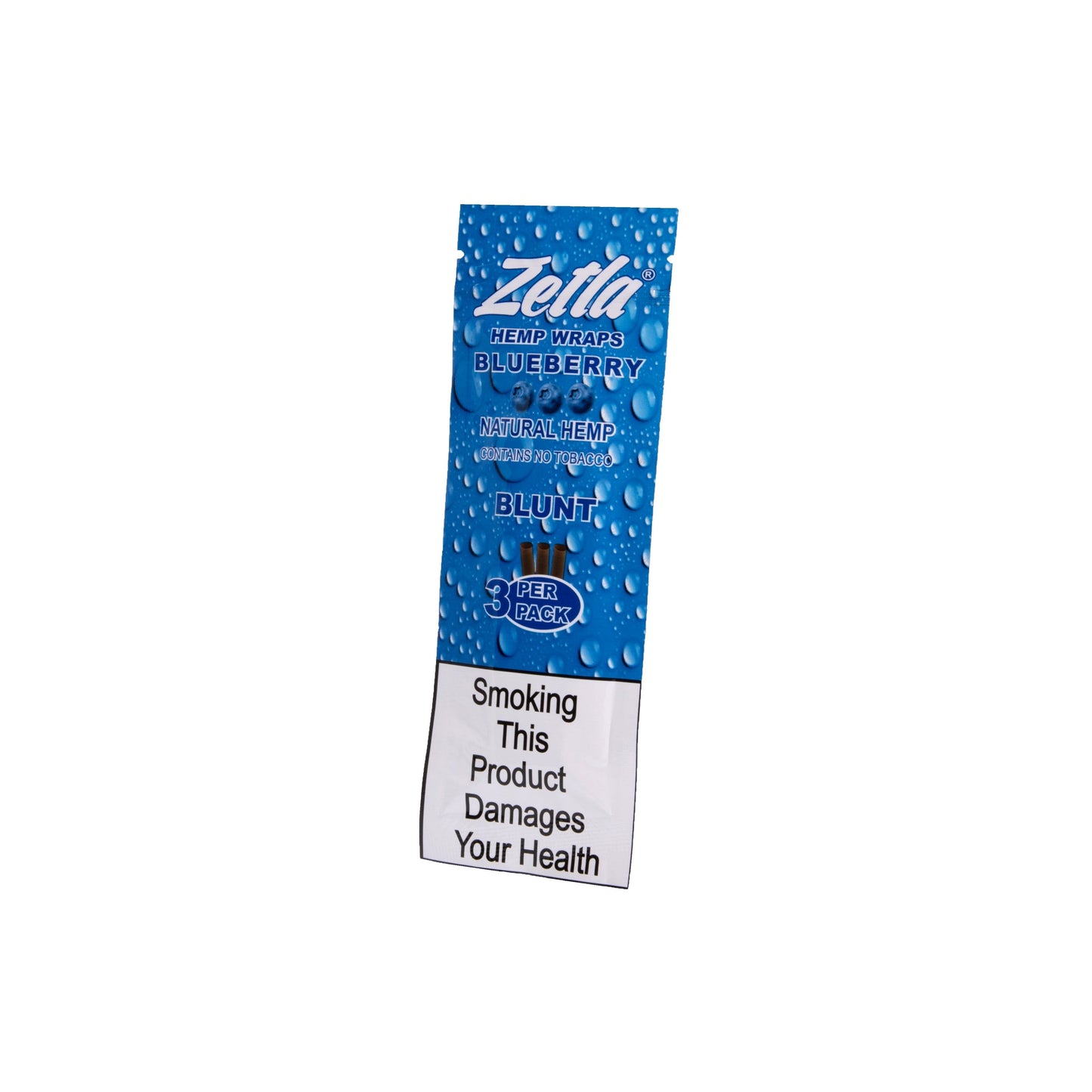 Zetla Hemp Wraps Blueberry ( 1 Packs / 3 Blunt ) - Zetla