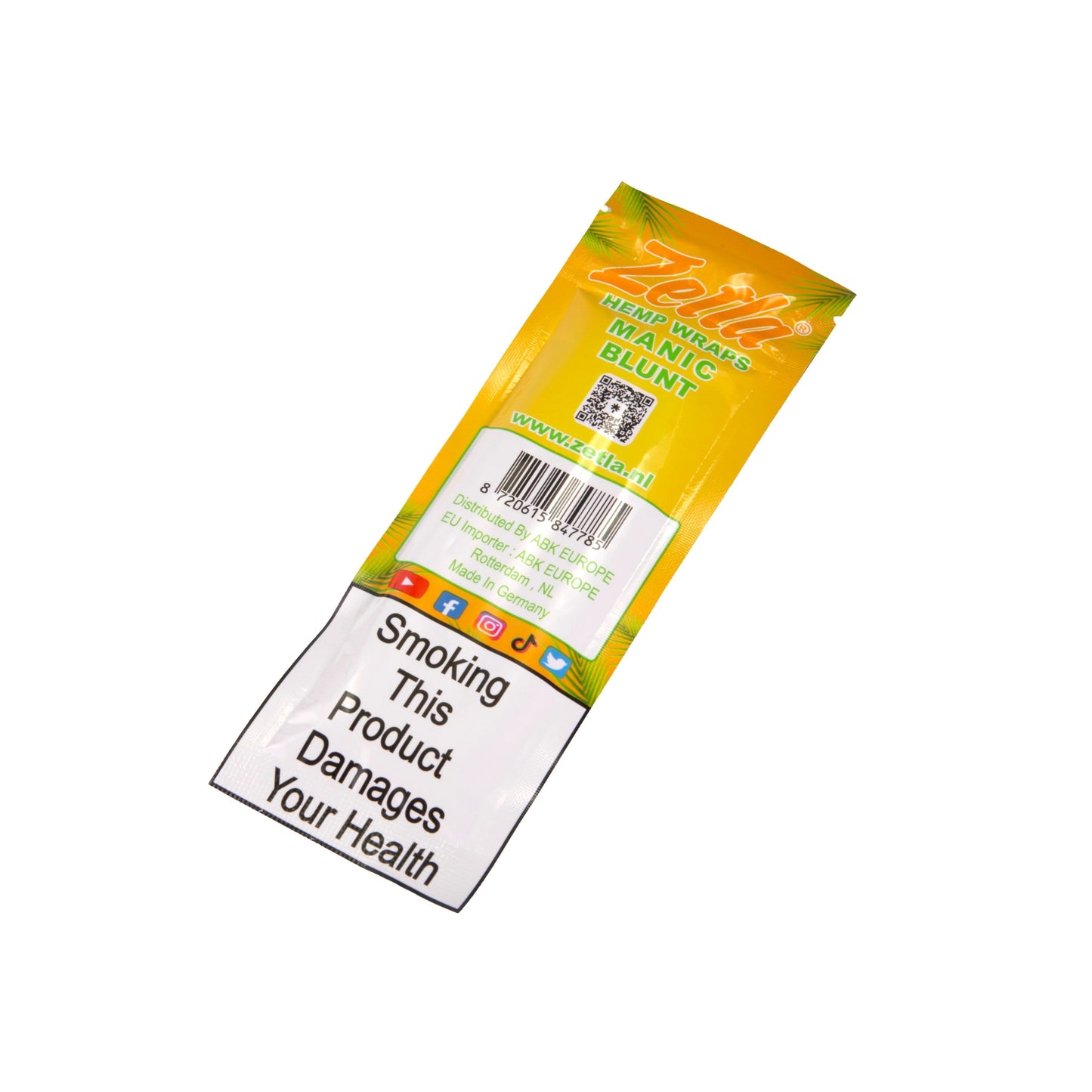 Zetla Hemp Wraps Manic ( 1 Packs / 3 Blunt ) - Zetla