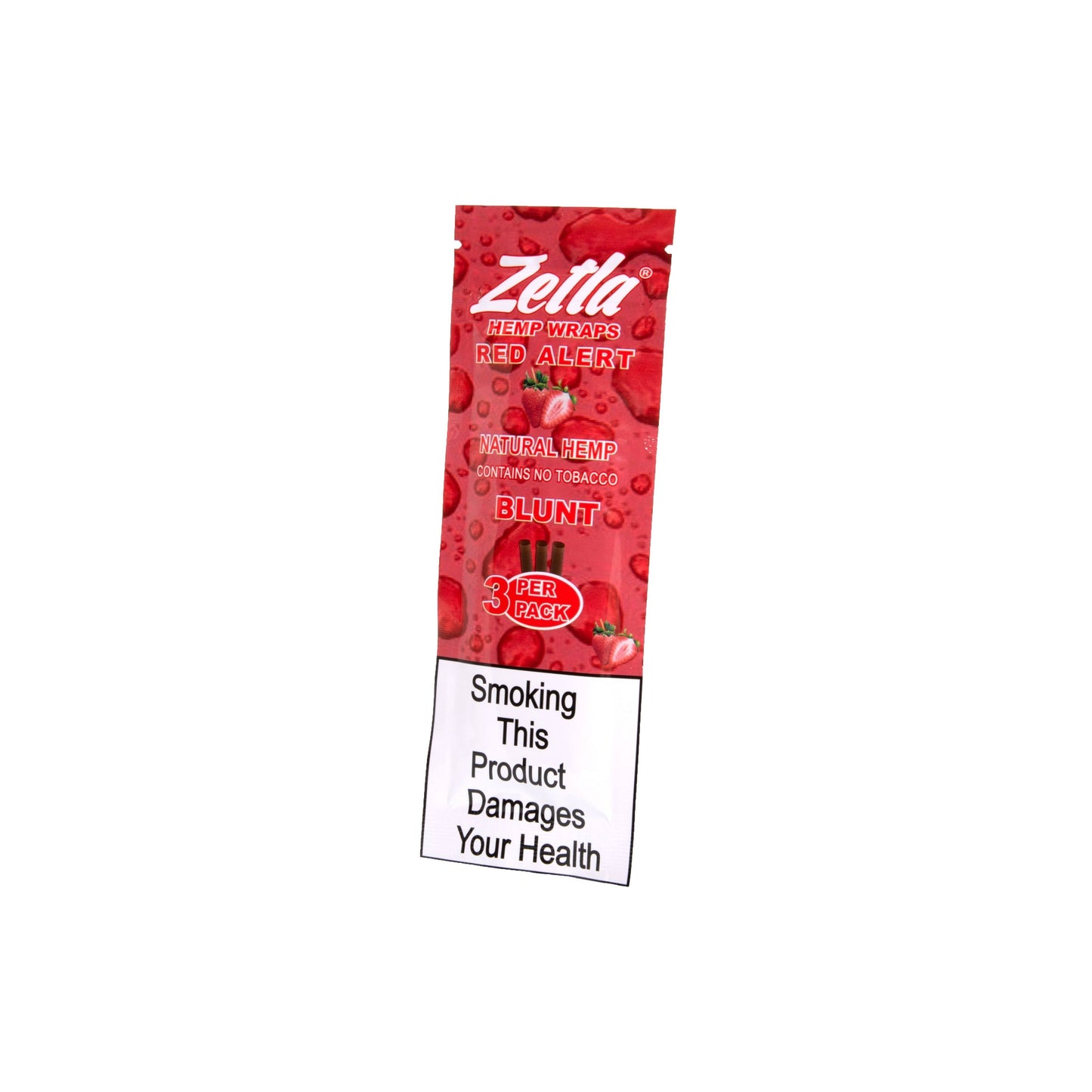 Zetla Hemp Wraps Red Alert ( 1 Packs / 3 Blunt ) - Zetla