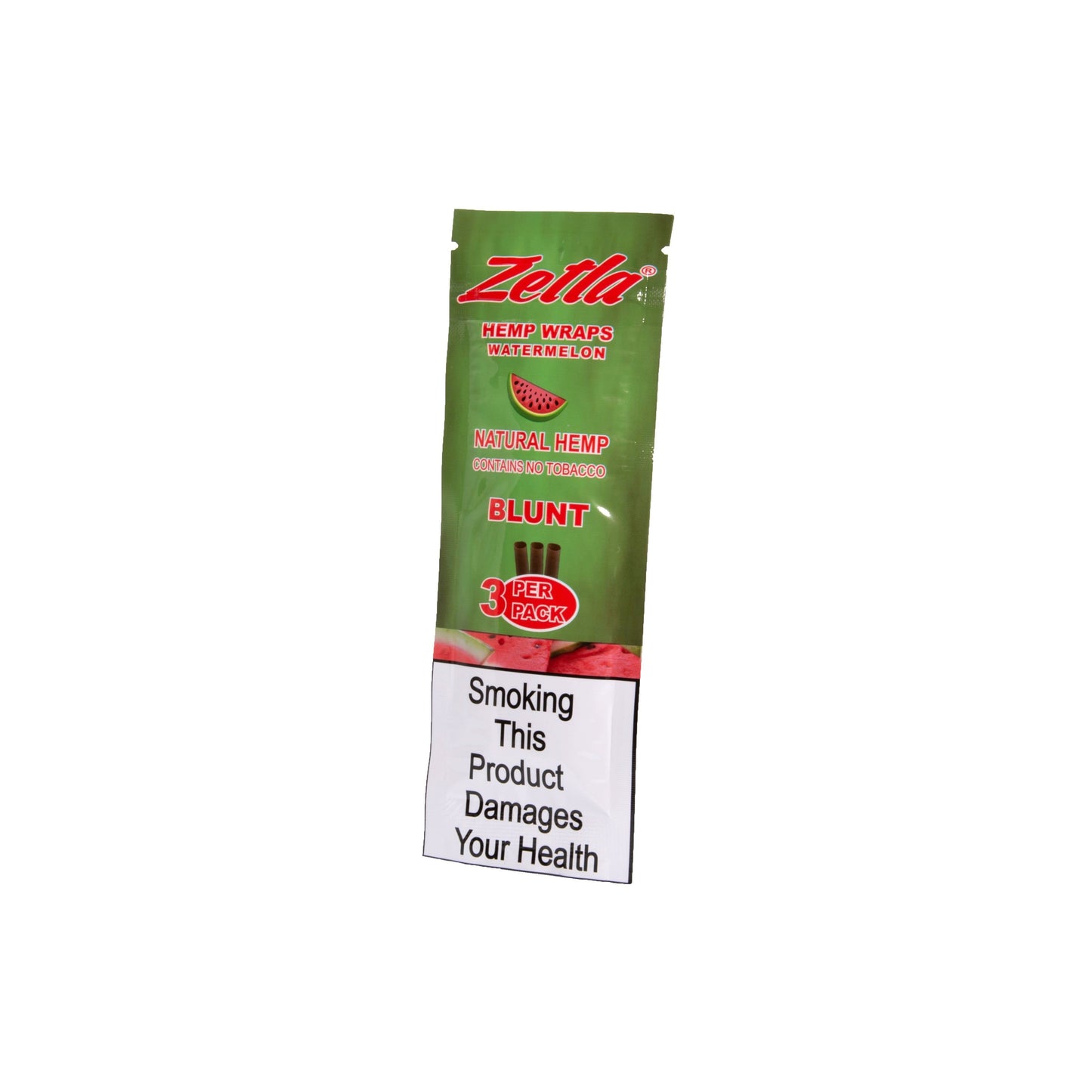 Zetla Hemp Wraps Watermelon ( 1 Packs / 3 Blunt ) - Zetla