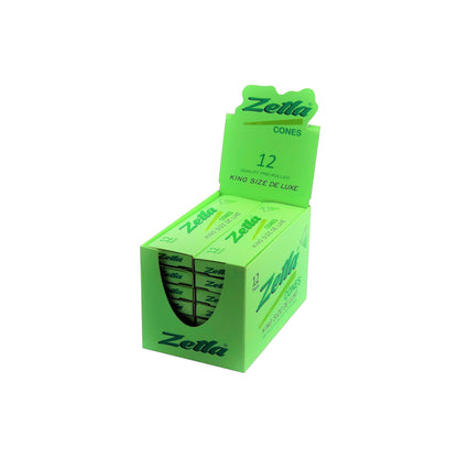 Pre Rolled Cones Zetla Green King Size Deluxe (12 Pcs) - Zetla