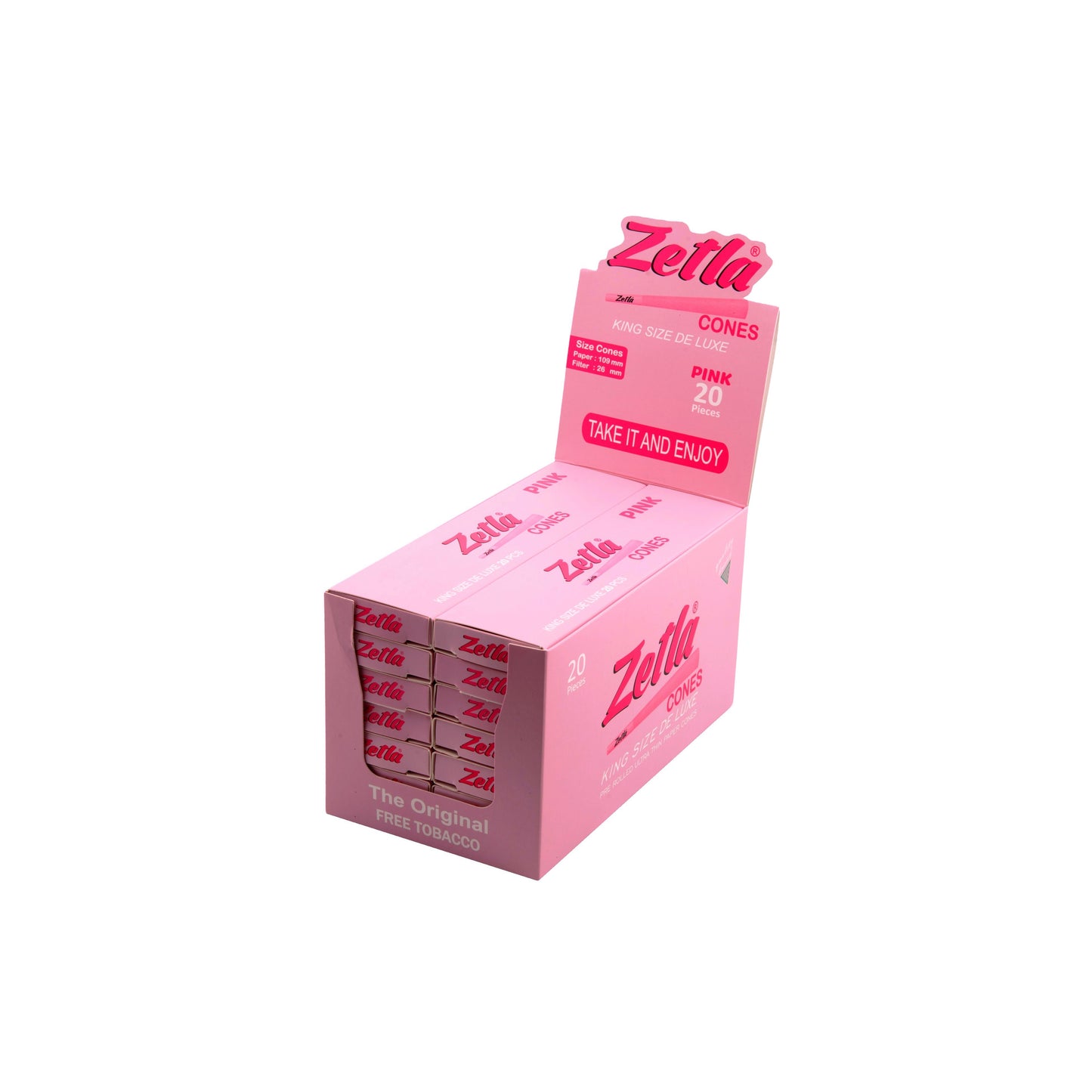 Pre-Rolled Cones Zetla Pink King Size De Luxe (20 Pcs)