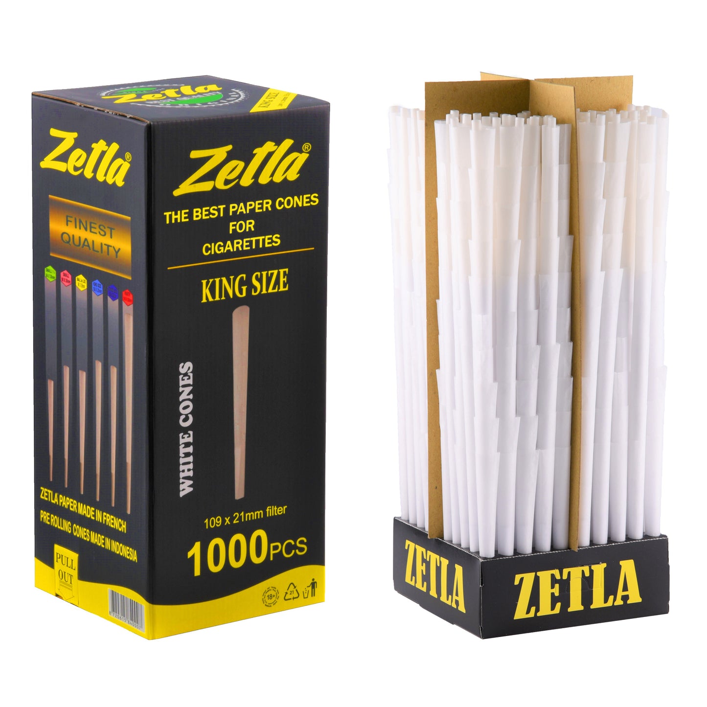 Joint Cones Zetla King Size (1000 Pcs)