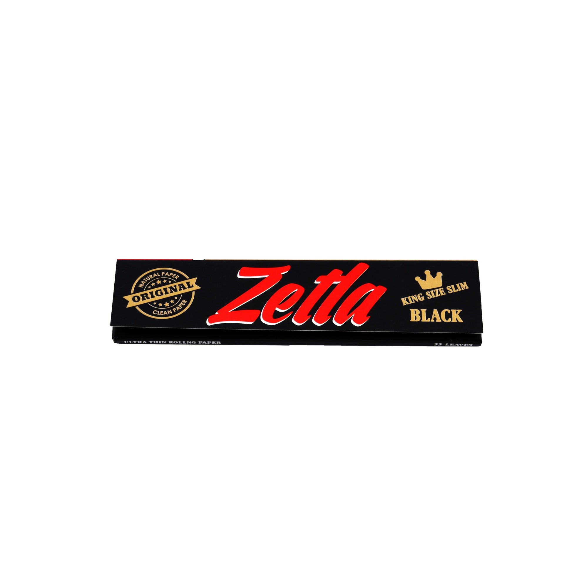 Zetla Rolling Papers Black King Size Slim (100 Packs) - Zetla