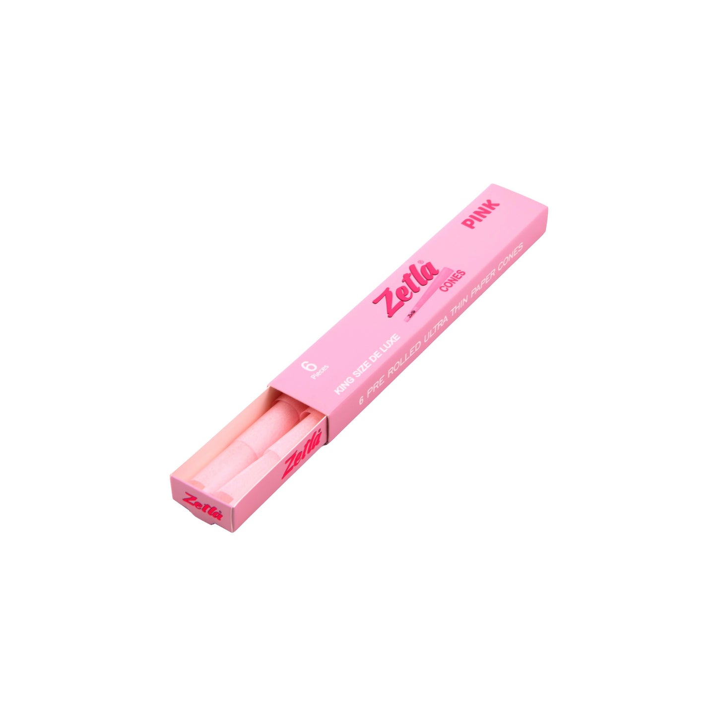Pre-Rolled Cones Zetla Pink King Size De Luxe (6 Pcs)