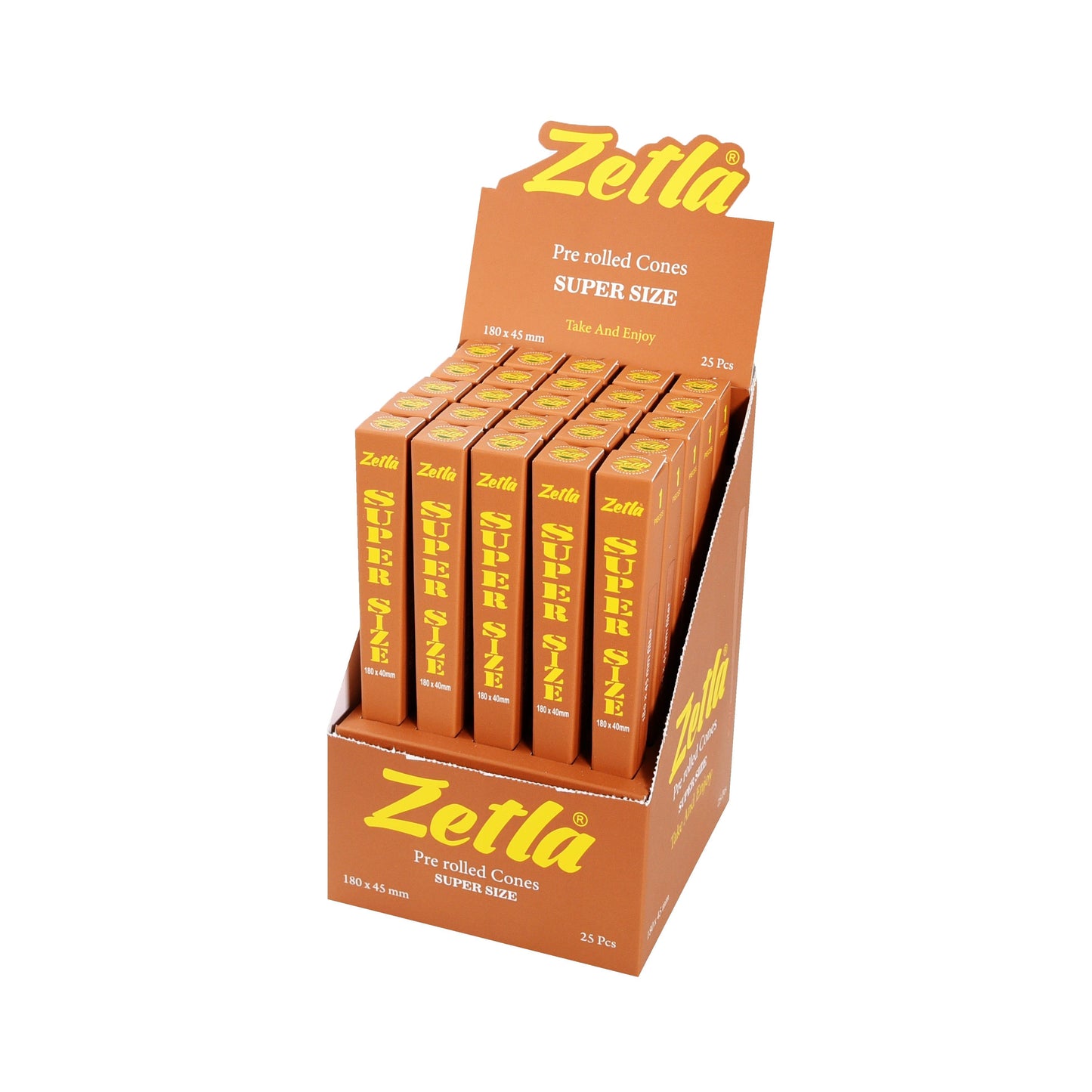 Zetla Pre Rolled Cones Super Size Brown - Zetla