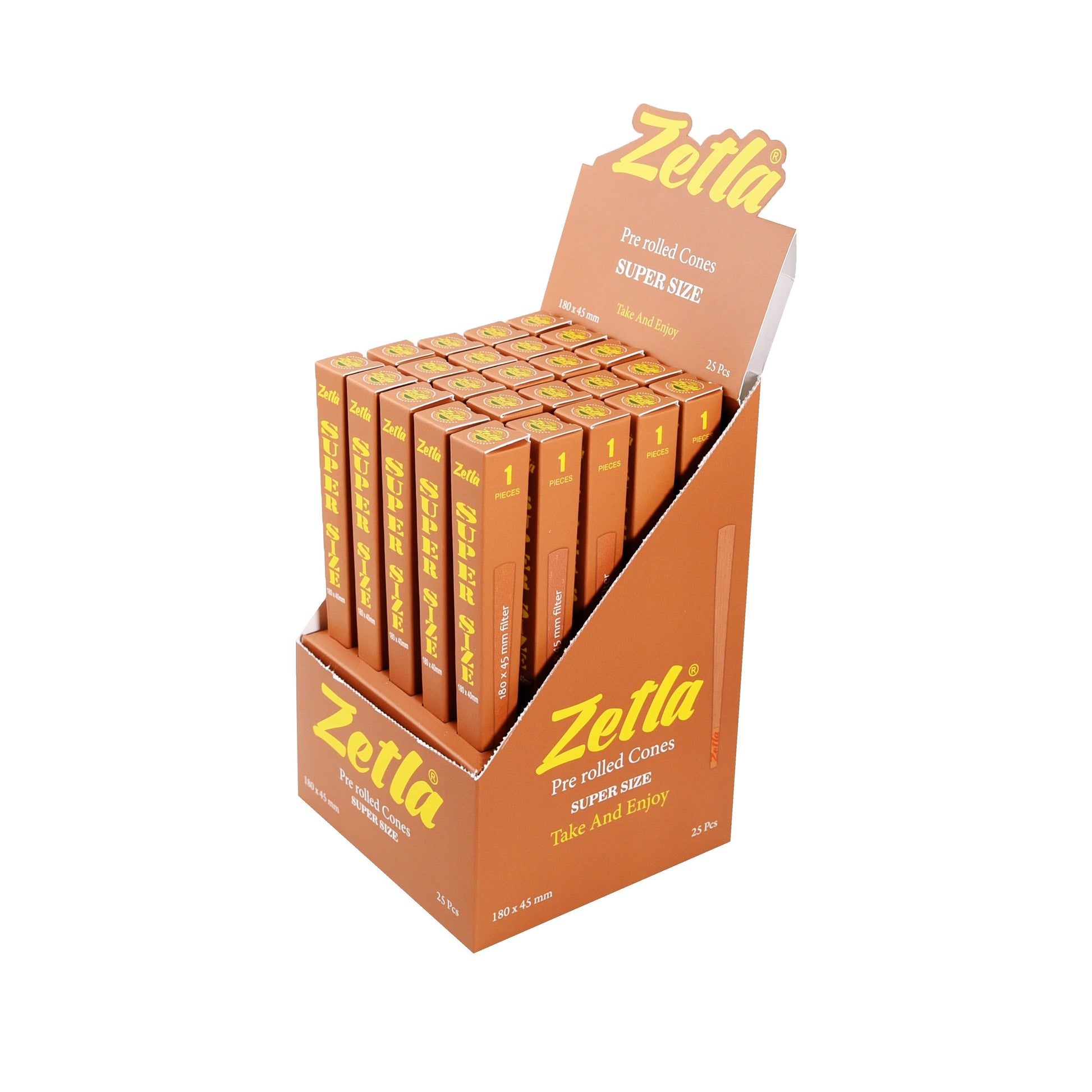 Zetla Pre Rolled Cones Super Size Brown - Zetla