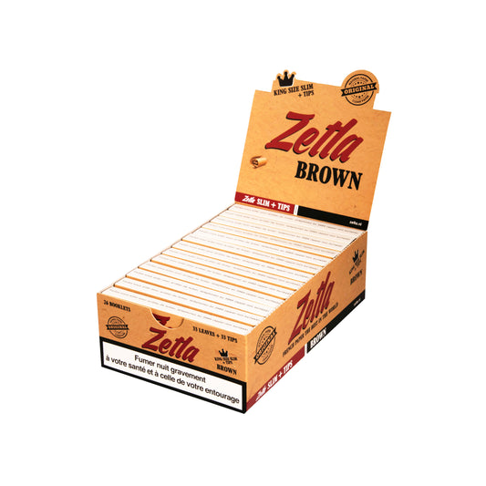 Zetla Vloei Bruin + Filters Slim (26 Packs)