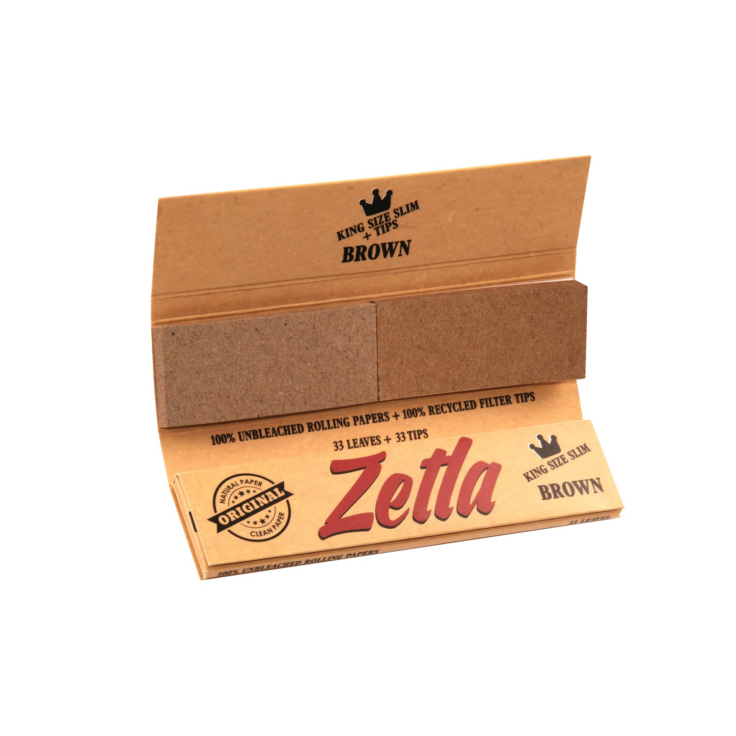 Blättchen Zetla Brown + Filters Slim (26 Packs)
