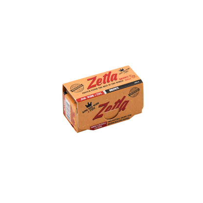 Zetla Rolling Papers Brown Rolls K/S Wide + Filtertips (24 Packs)