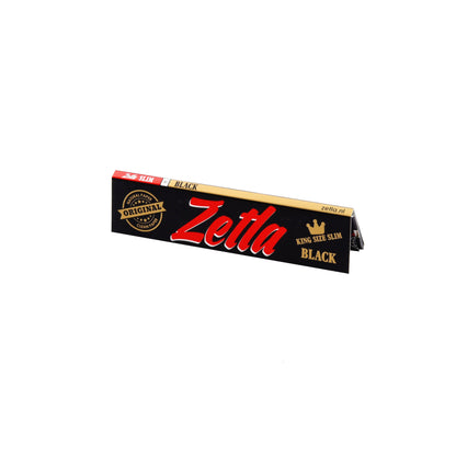 Zetla Rolling Papers Black King Size Slim (100 Packs) - Zetla