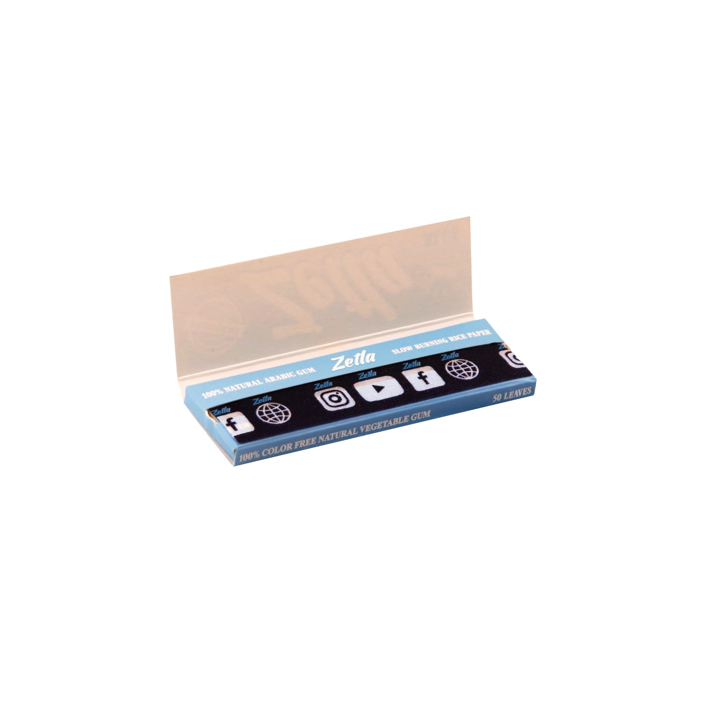 Zetla Rolling Paper Blue Short''Beach Design''  (100 Packs)