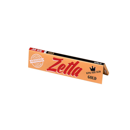 Zetla Rolling Papers Gold King Size Slim (100 Packs) - Zetla