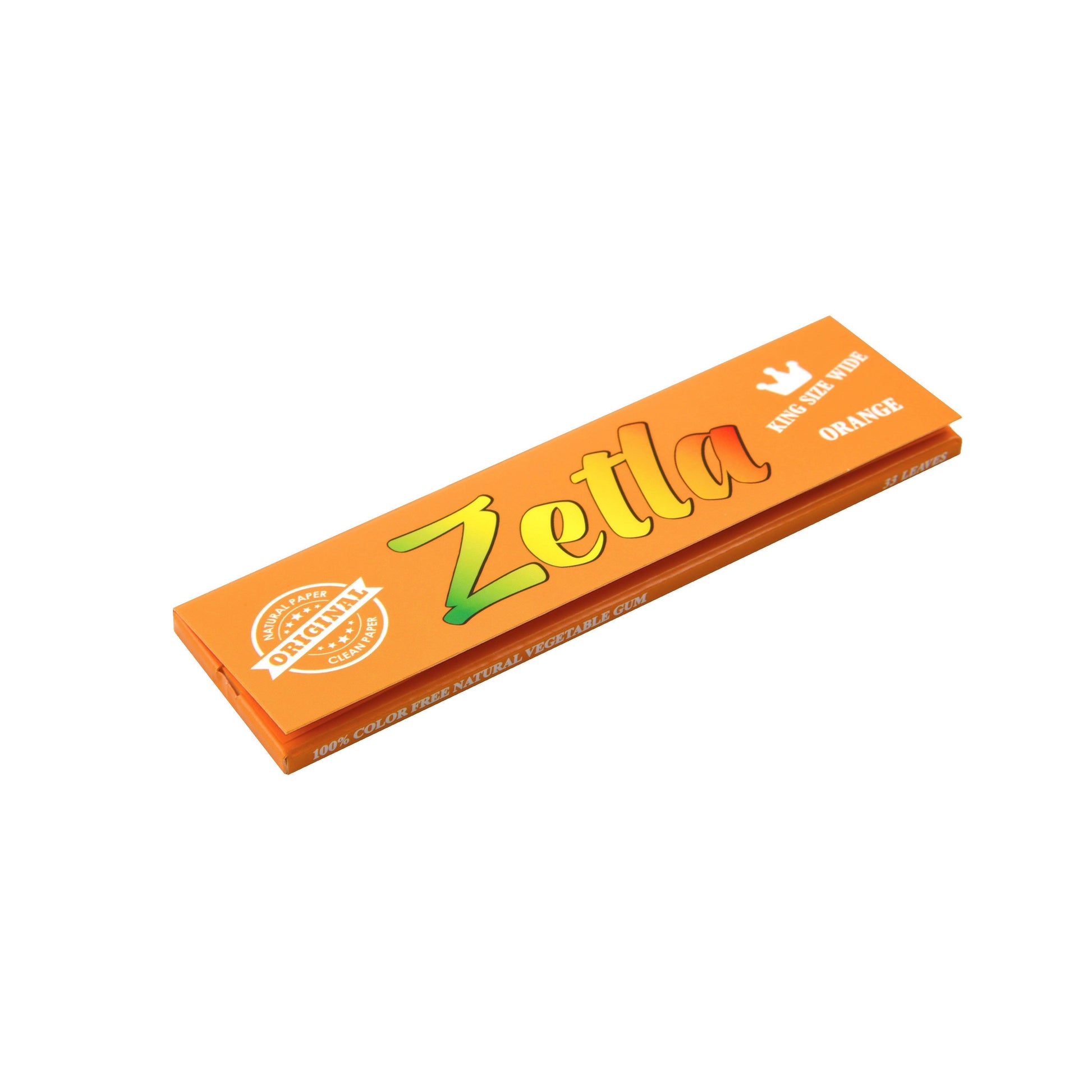 Zetla Rolling Papers Orange King Size Wide (50 Packs) - Zetla