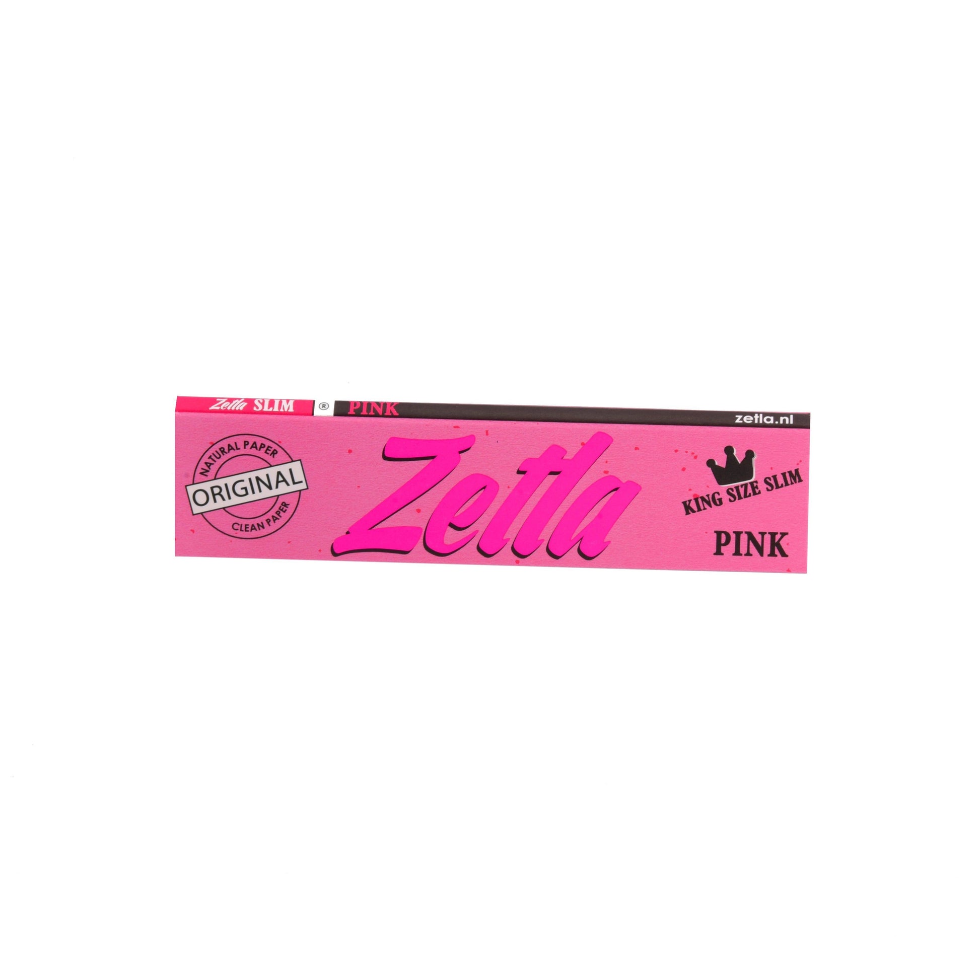 Zetla Rolling Papers Pink King Size Slim (50 Packs) + Zetla Filtertips Pink (100 Pcs) - Zetla