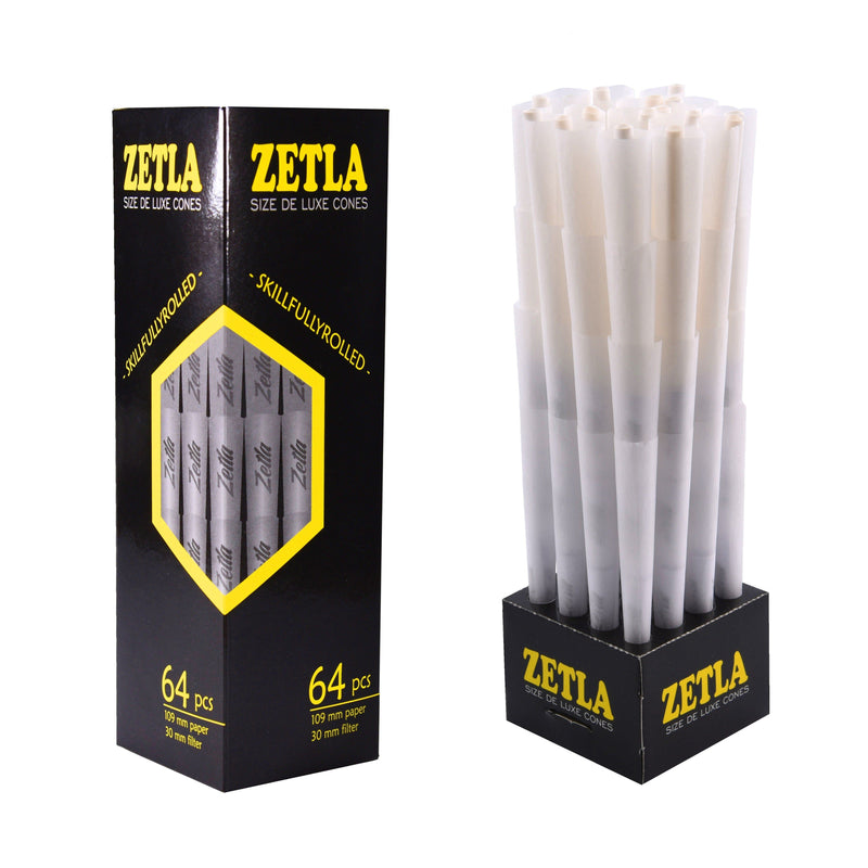 Pre Rolled Cones Zetla King Size De Luxe (64 Pcs) - Zetla