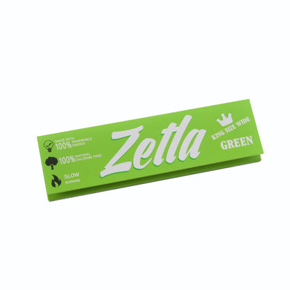 Zetla Rolling Papers Green King Size Wide (50 Packs) - Zetla