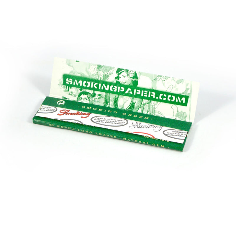 Rolling Papers Smoking Green King Size Regular (50 Packs) - Zetla