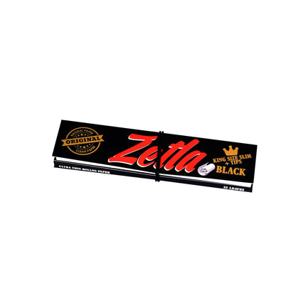 Zetla Rolling Papers Black + Filters Slim (26 Packs) - Zetla