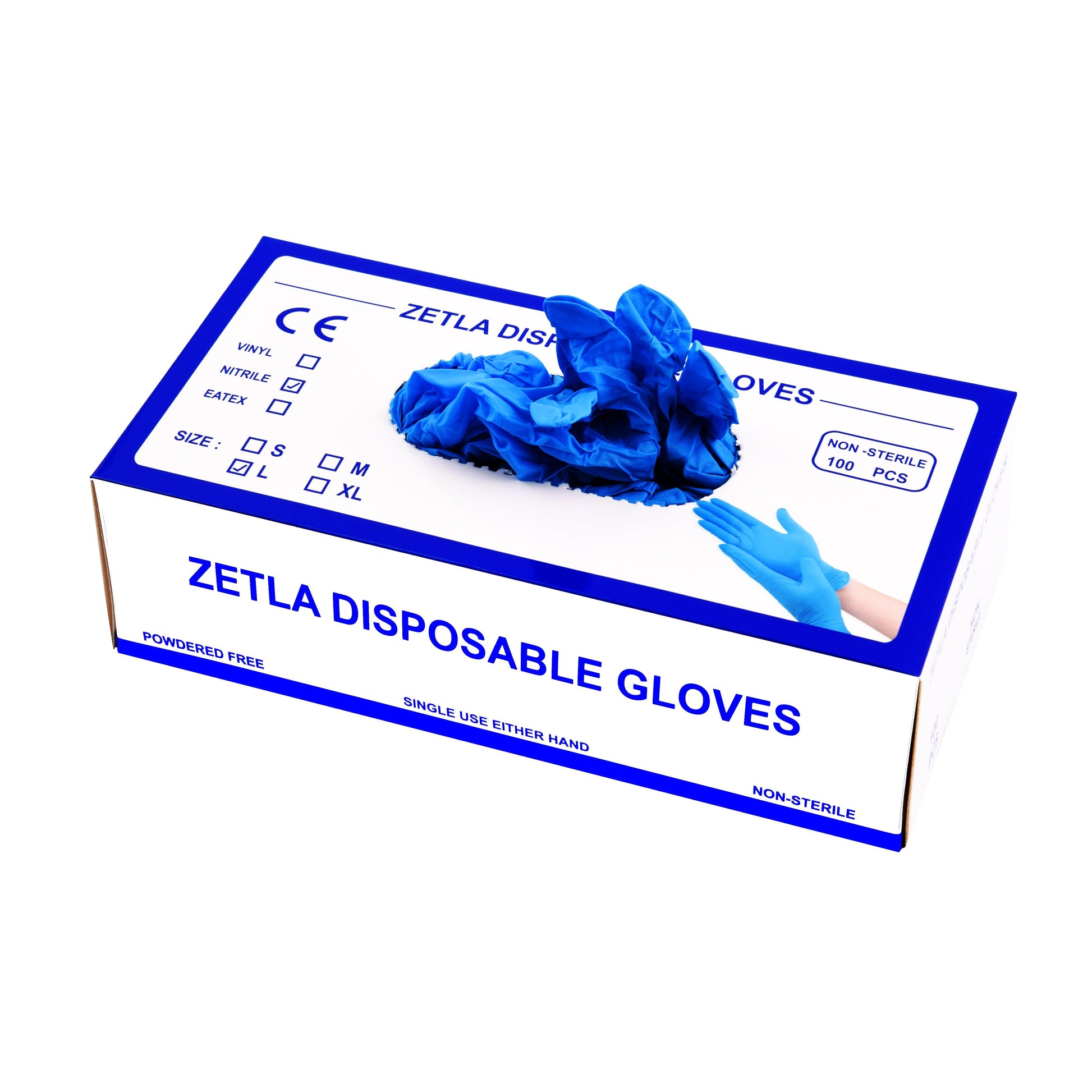 Zetla Gloves Blue Large - Zetla