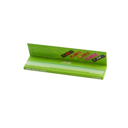 Zetla Rolling Papers Green King Size Slim (50 Packs) - Zetla