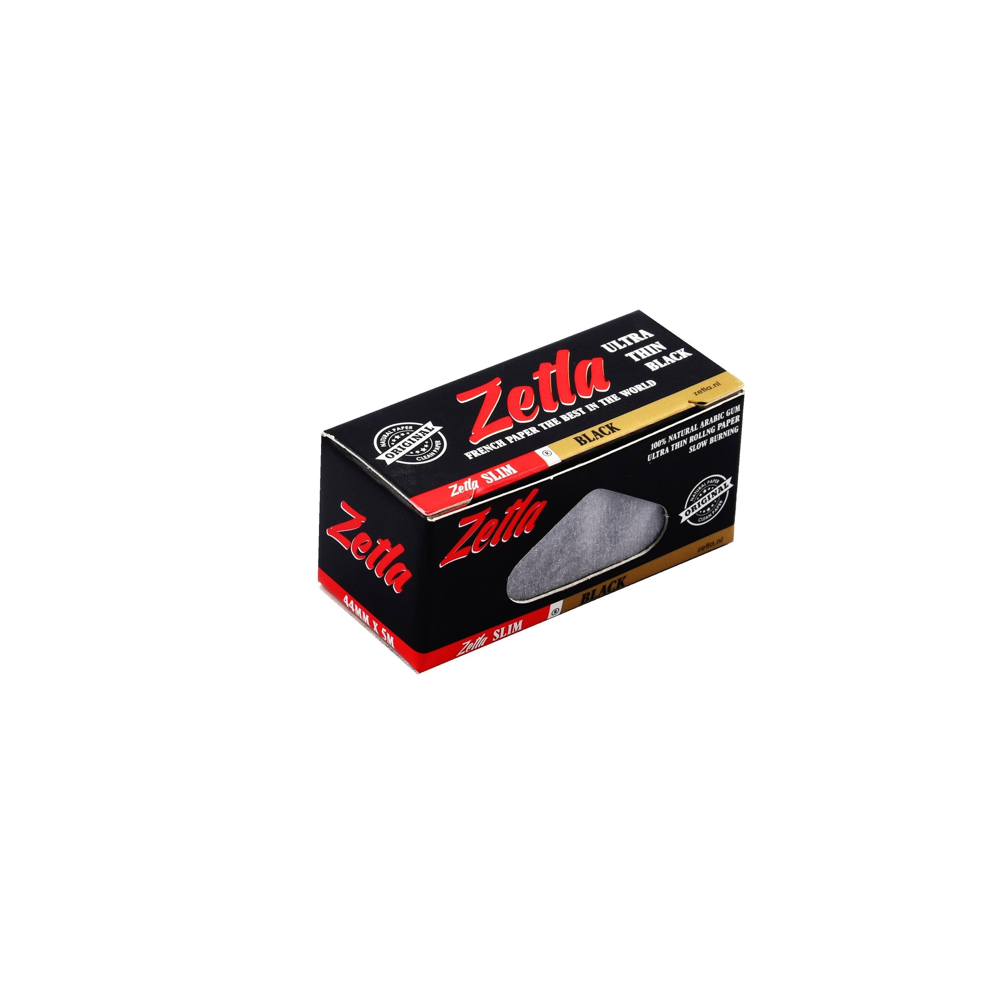 Zetla Rolling Papers Black Rolls K/S Slim (24 Packs) - Zetla