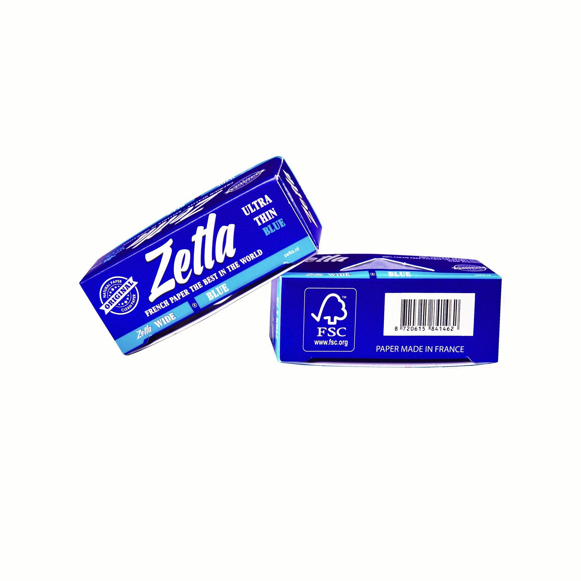 Zetla Rolling Papers Blue Rolls K/S Wide (24 Packs) - Zetla