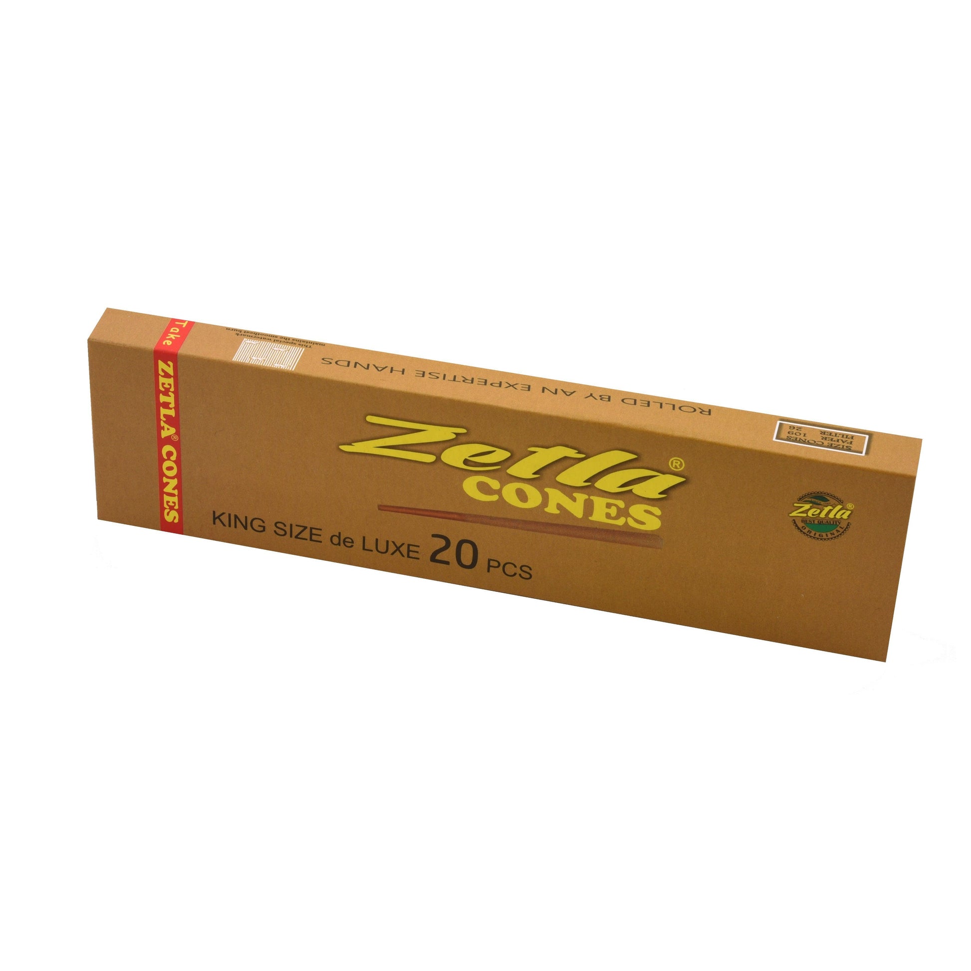 Pre Rolled Cones Zetla Brown King Size Deluxe (20 Pcs) - Zetla