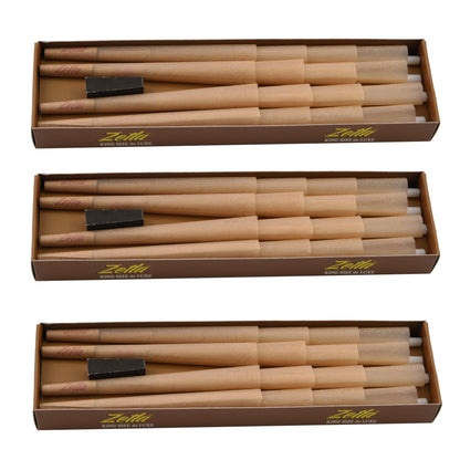 Pre Rolled Cones Zetla Brown King Size Deluxe (32 Pcs) - Zetla