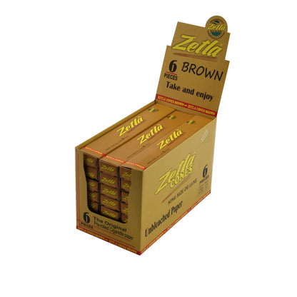 Pre Rolled Cones Zetla Brown King Size Deluxe (6 Pcs) - Zetla