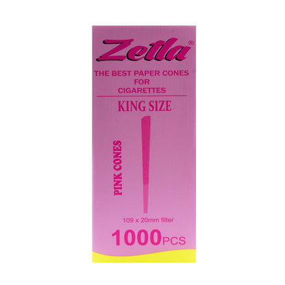 Pre Rolled Cones Zetla Pink King Size (1000 Pcs) - Zetla