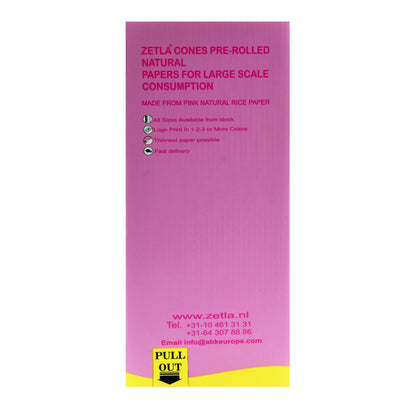 Pre Rolled Cones Zetla Pink King Size (1000 Pcs) - Zetla