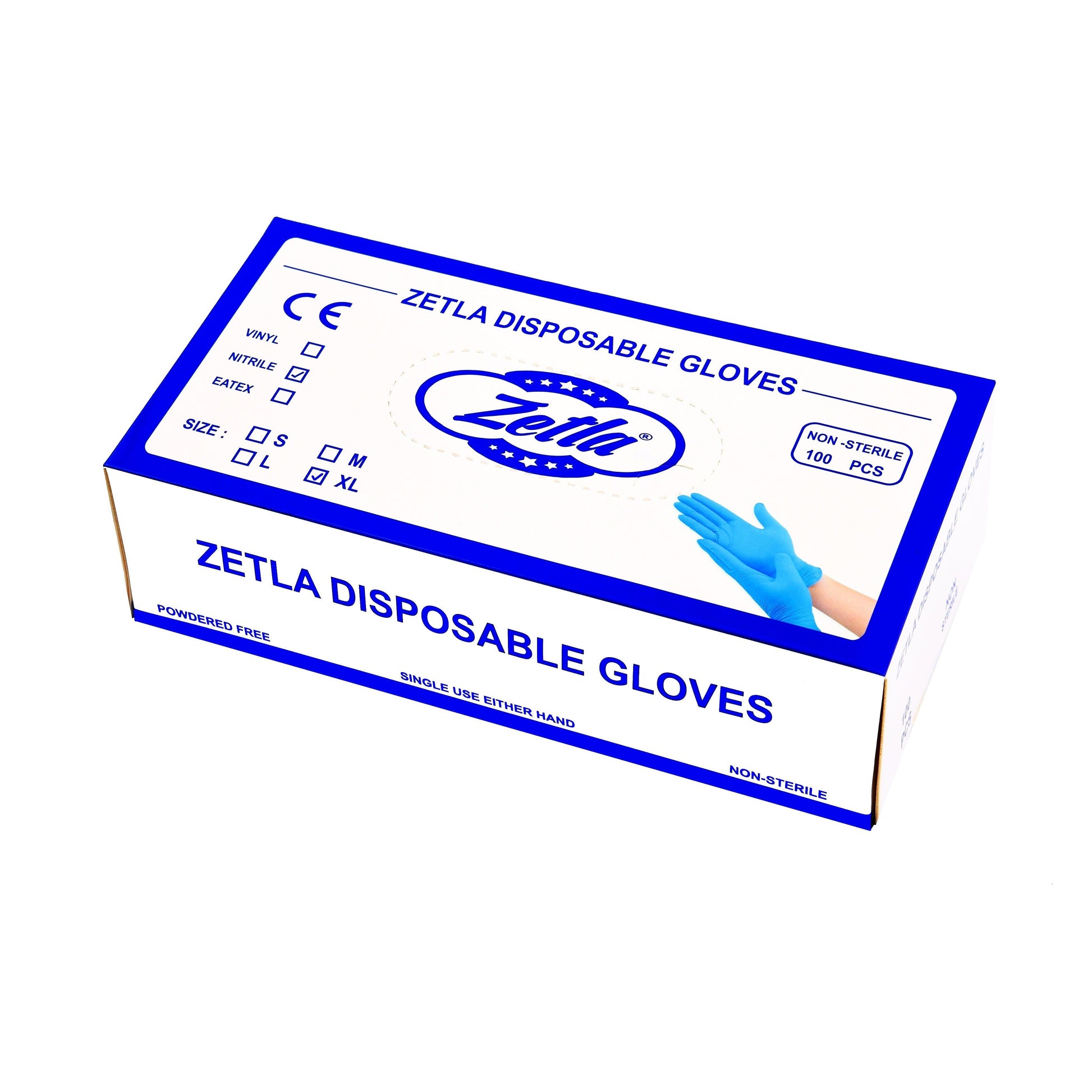 Zetls Gloves Blue Medium - Zetla