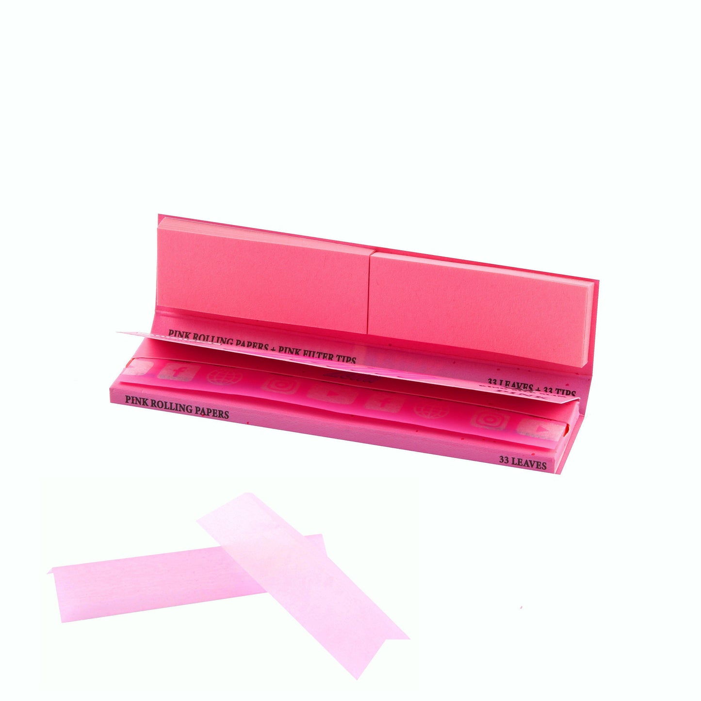 Zetla Rolling Papers Pink + Filters Slim (26 Packs) - Zetla